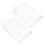 10Pcs Durable Plastic Music Box Cases Transparent Tape Holder Storage 3