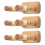 3Pcs Beige Wood Guitar Holder Wall Mount Adjustable Hook for Storage 10