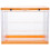 2Pcs ABS Doll Model Display Rack Compact Yellow Storage Box for Toys 1
