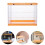 2Pcs ABS Doll Model Display Rack Compact Yellow Storage Box for Toys 10