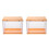 2Pcs ABS Doll Model Display Rack Compact Yellow Storage Box for Toys 3