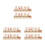 6Pcs ABS Car Interior Temporary Parking Plate Multi Color Phone Holder 10