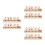 6Pcs ABS Car Interior Temporary Parking Plate Multi Color Phone Holder 7