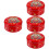 4Pcs Multi Color Tinplate Cookie Storage Boxes with Easy Lid 8