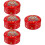 4Pcs Multi Color Tinplate Cookie Storage Boxes with Easy Lid 9