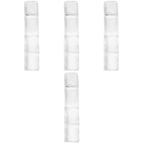 4Pcs Clear Erhu Storage Bag Durable Pc Holder with Double Handles 2