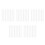 40Pcs Plastic Supermarket Hanging Display Strips White for Merchandise 7