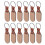 36Pièces Plaques Bois Collier Kaki, Accessoires DIY Confortables 1