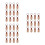 36Pièces Plaques Bois Collier Kaki, Accessoires DIY Confortables 9