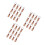 36Pièces Plaques Bois Collier Kaki, Accessoires DIY Confortables 6