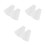 6Sets PP Cake with Multiple Edges White Frosting Tools 6