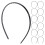 90Pcs Durable Plastic Comb Tooth Headbands Versatile for Women 1