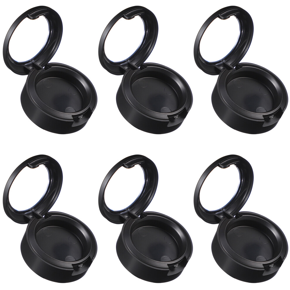 Inoomp Black 6Pcs Eyeshadow Organizer Durable Makeup Storage Diy Container