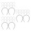 90Pcs Durable Plastic Comb Tooth Headbands Versatile for Women 8