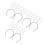 90Pcs Durable Plastic Comb Tooth Headbands Versatile for Women 4
