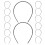 90Pcs Durable Plastic Comb Tooth Headbands Versatile for Women 3