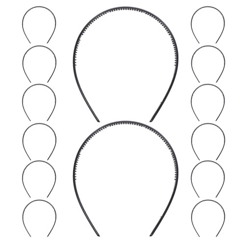 90Pcs Durable Plastic Comb Tooth Headbands Versatile for Women 2
