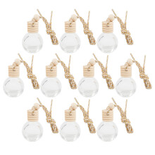 20Pcs Glass Car Hanging Essential Oil Diffuser Bottles Khaki Color