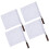 20Pcs Handheld White Referee Flags for Sports Match with Durable Poles 3