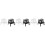 6Pcs Small Assorted Wooden Mini Stools for Doll House Decoration 6