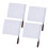20Pcs Handheld White Referee Flags for Sports Match with Durable Poles 2