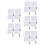 20Pcs Handheld White Referee Flags for Sports Match with Durable Poles 10