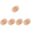 10Pcs Round Fabric Lamp Diffusers Khaki Color Eye Protection Lighting 7