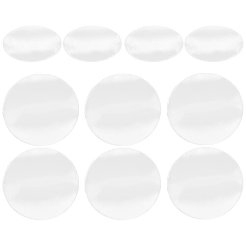 50Pcs Acrylic Magnifier Lens Clear Transparent Replacement for DIY Use