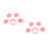 2Sets Pink ABS Creative Cookie Molds DIY Baking Tool for Biscuits 6