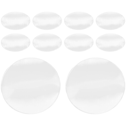 50Pcs Acrylic Magnifier Lens Clear Transparent Replacement for DIY Use 1