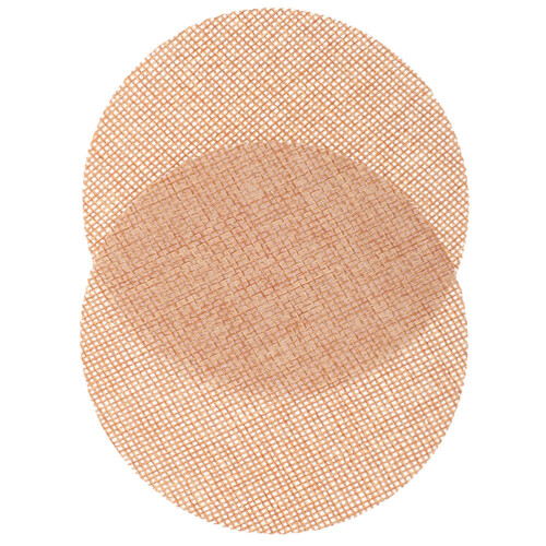 10Pcs Round Fabric Lamp Diffusers Khaki Color Eye Protection Lighting 2