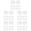 50Pcs Acrylic Magnifier Lens Clear Transparent Replacement for DIY Use 8