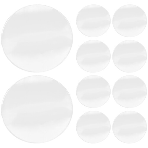 50Pcs Acrylic Magnifier Lens Clear Transparent Replacement for DIY Use 2