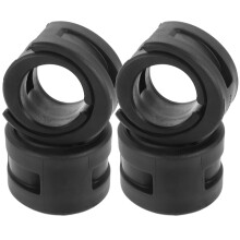 12Pcs Compact Bike Chainstay Protection Sleeve Black Rubber