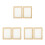 6Pcs Handmade DIY Paper Making Frames Wooden Screen Craft Kit Beige 9