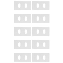 30Pcs White Pet Vertical Blind Repair Tabs Replacement Parts