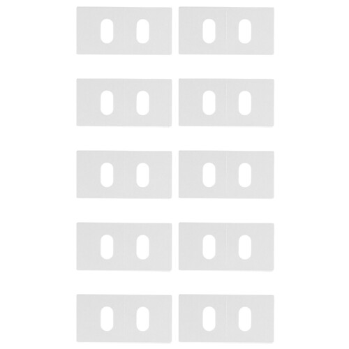 30Pcs White Pet Vertical Blind Repair Tabs Replacement Parts
