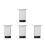 4Pcs Adjustable Floating Pool Loungers with Mesh Pocket Black Durable 7