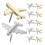 36Pcs Assorted Airplane Shape Metal Push Pins for Bulletin and Map 1