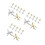 36Pcs Assorted Airplane Shape Metal Push Pins for Bulletin and Map 4