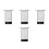 4Pcs Adjustable Floating Pool Loungers with Mesh Pocket Black Durable 8