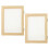 6Pcs Handmade DIY Paper Making Frames Wooden Screen Craft Kit Beige 2