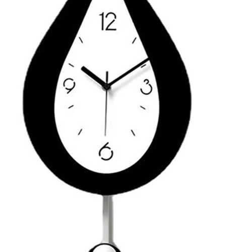 Wassertropfen-Wanduhr, Acryl, 2x AA, Transparent 2