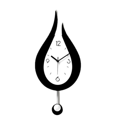 Wassertropfen-Wanduhr, Acryl, 2x AA, Transparent 1