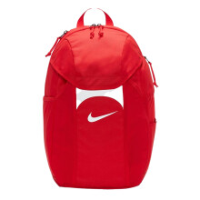(One Size, Red/White) Nike Academy Team Logo 30L Backpack