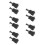 10Pièces Clips Verrouillage Crochet Ressort Noir 5