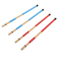 2Paires Brosse Bois Percussion Pour Batterie Jazz Et Pratique