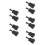 10Pièces Clips Verrouillage Crochet Ressort Noir 4