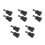 10Pièces Clips Verrouillage Crochet Ressort Noir 8