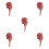 5Pièces Steak Factice Rouge Simulation Pour Enseignement 6